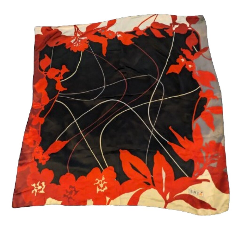 Arancia 100% silk floral print scarf